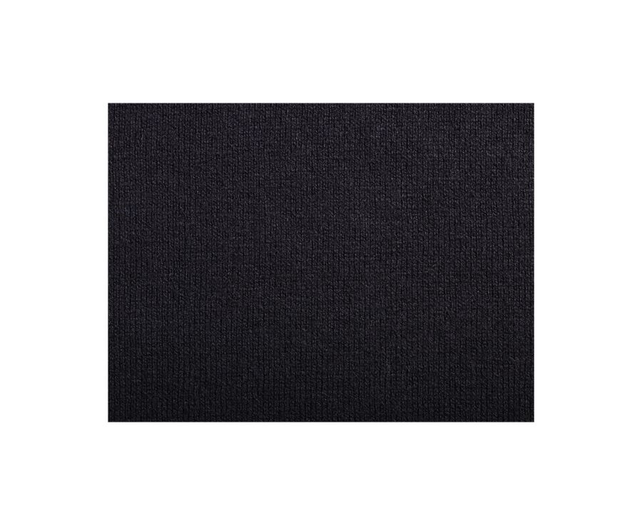 Black organic cotton/cashmere half-zip thin pullover - VLAD