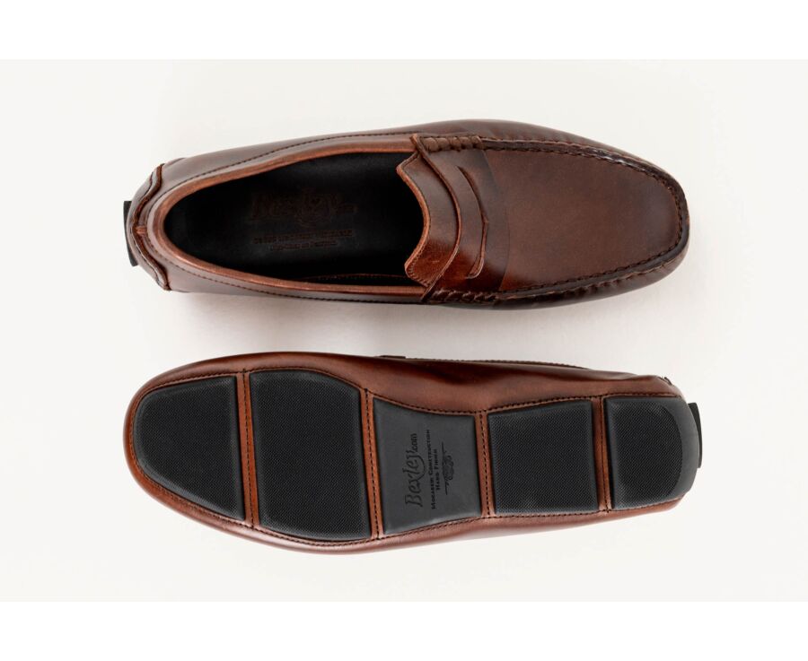 Chocolate Men's Driving Moccasins - SEACREST II