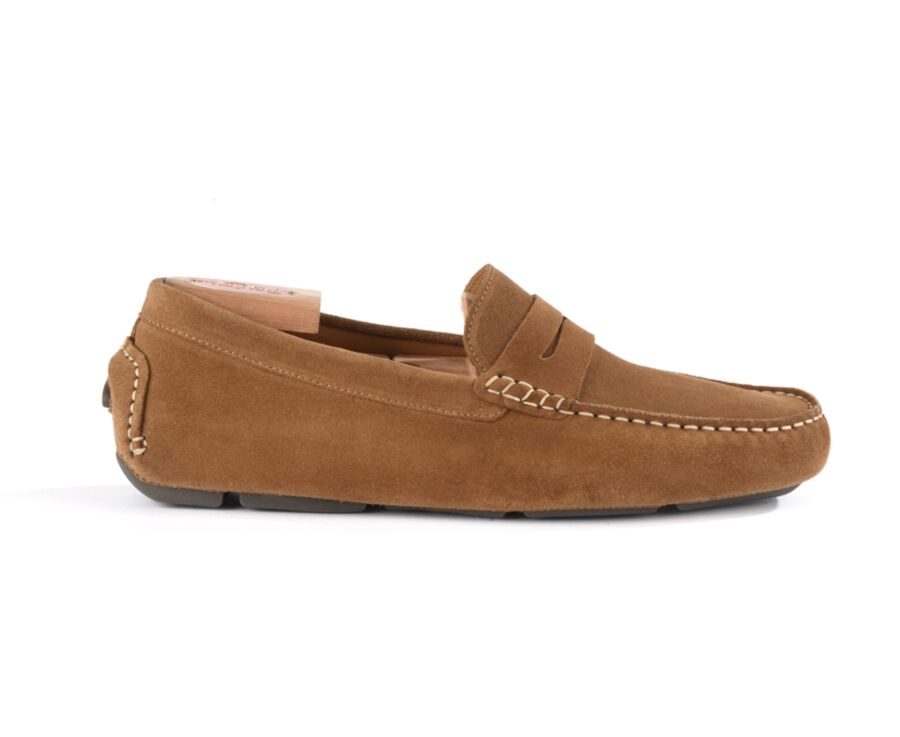 Chamois Suede Men's Driving Moccasins - SEACREST