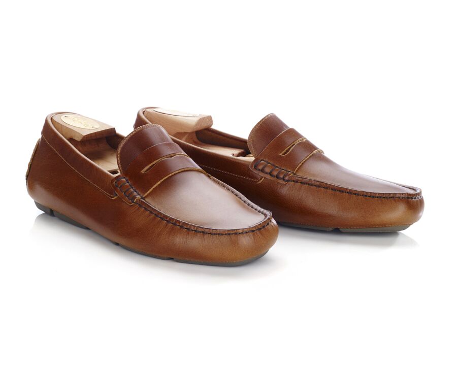 Chestnut Men's Moccasins - SEACREST II