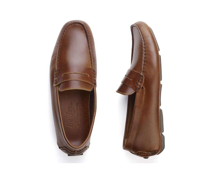 Chestnut Men's Moccasins - SEACREST II