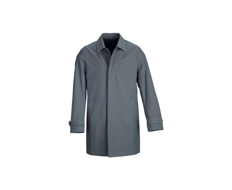 Dark Khaki  Men's trench coat - AURÈLE II