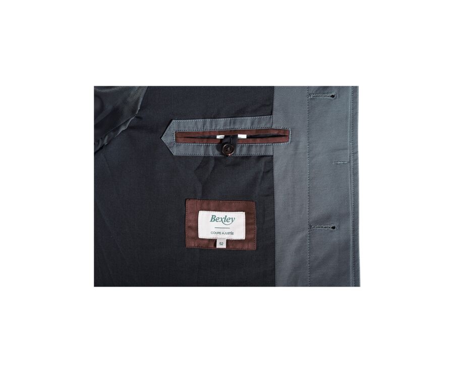 Dark Khaki  Men's trench coat - AURÈLE II