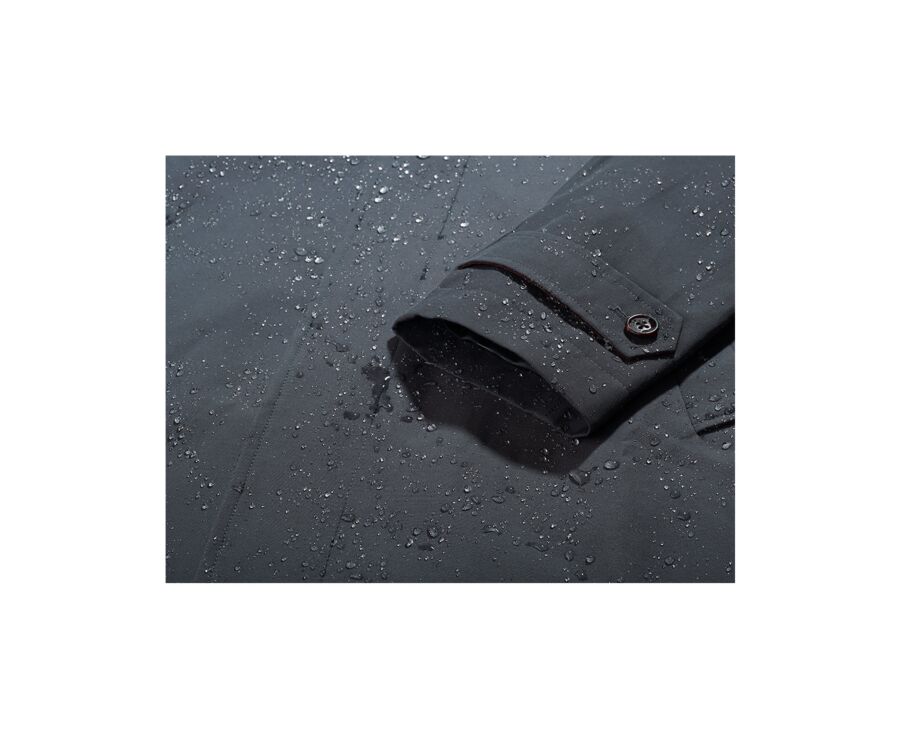 Dark Khaki  Men's trench coat - AURÈLE II