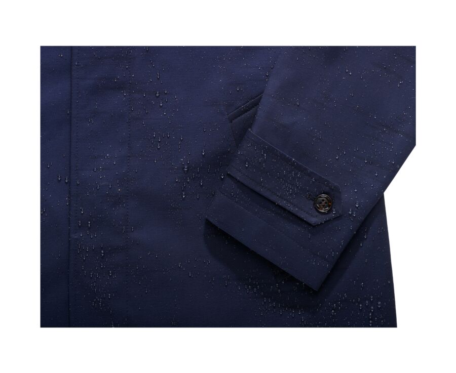Navy Blue Men's trench coat - AURÈLE II