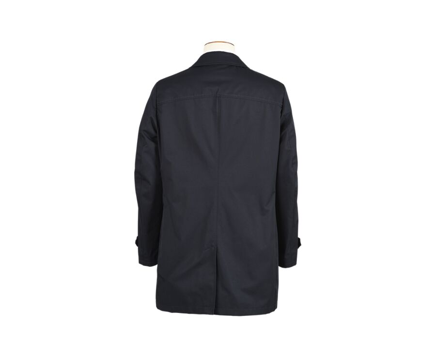 Navy Blue Men's trench coat - AURÈLE II