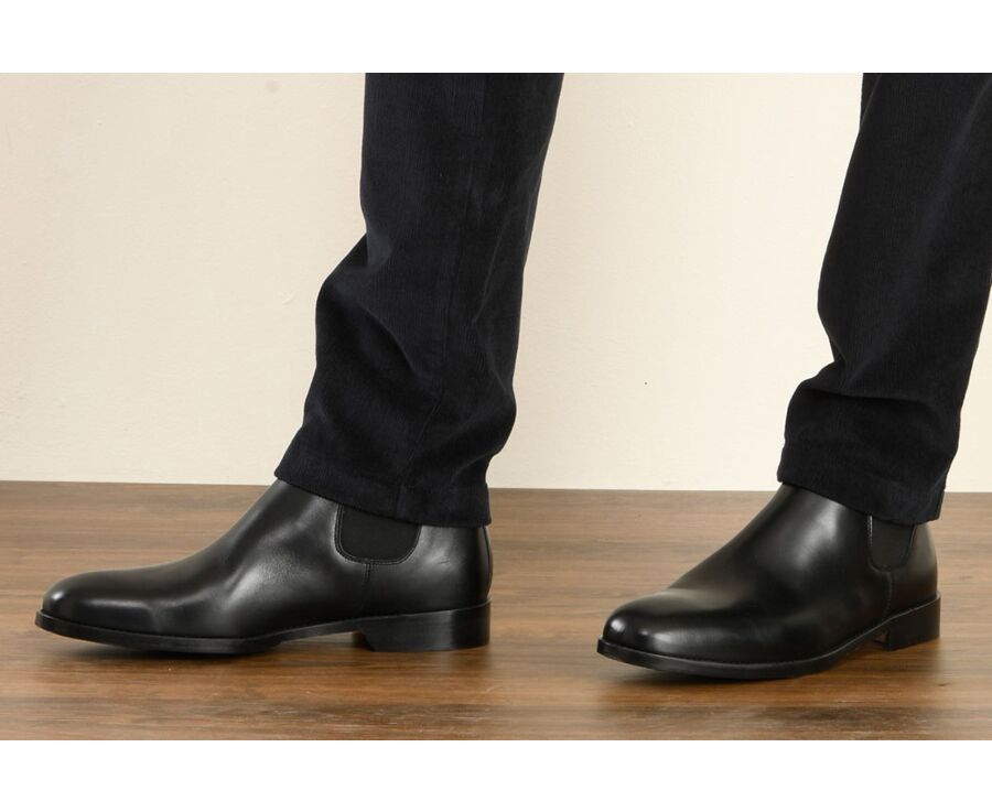 Black Chelsea Boots Flager Patin Bexley