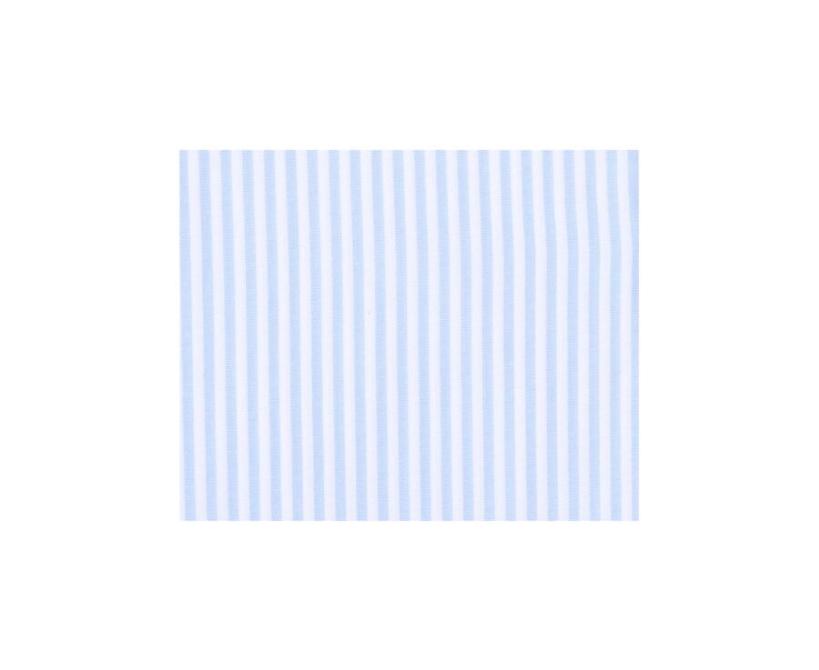 Light Blue and White striped cotton shirt - MAXIMILIEN