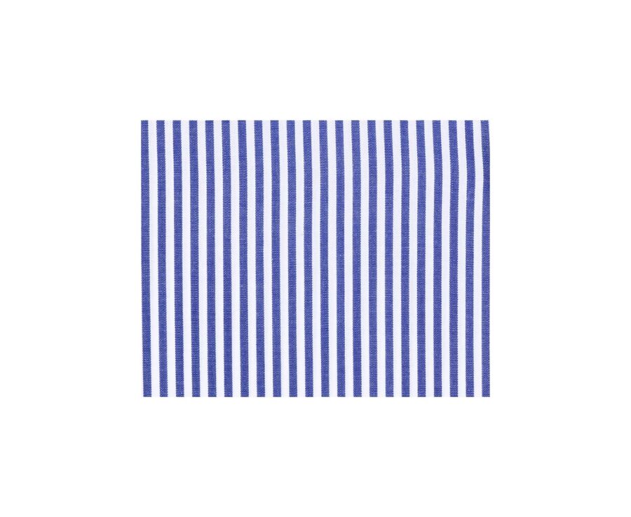 Navy and White striped cotton shirt - MAXIMILIEN