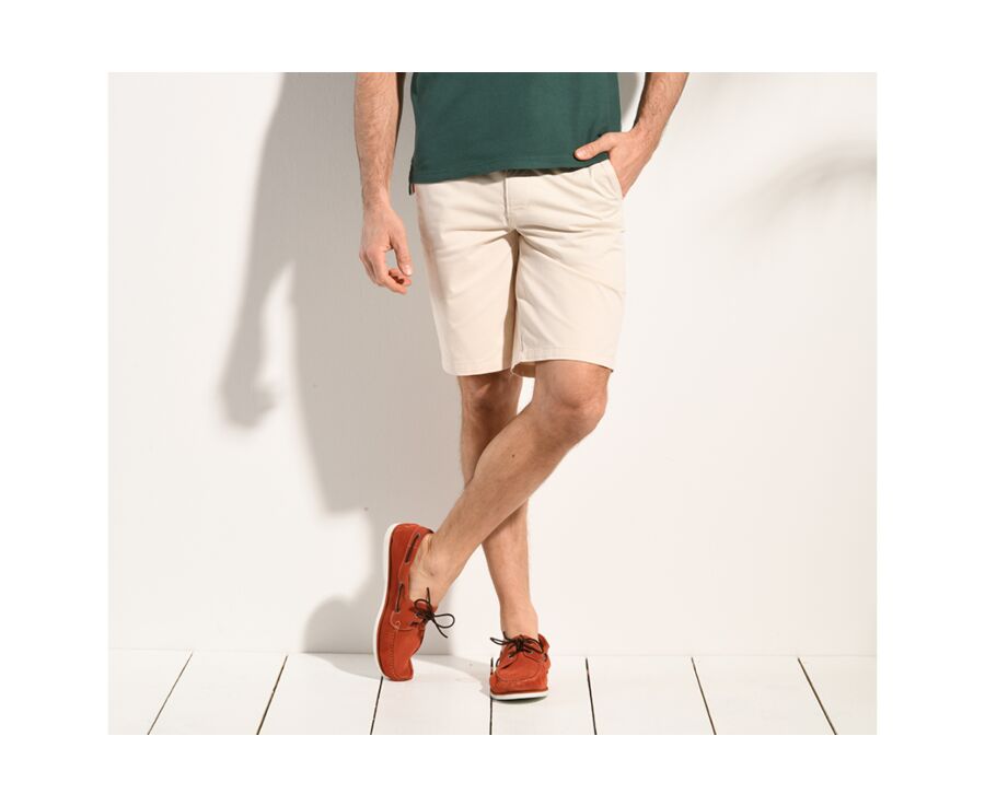 Off White Chino Shorts - BARLOW