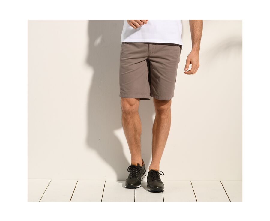 Taupe Chino Shorts - BARRICK