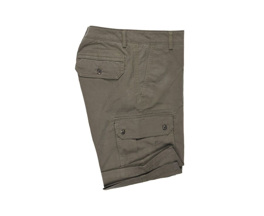 Dark Taupe Cargo Shorts - CORBEN