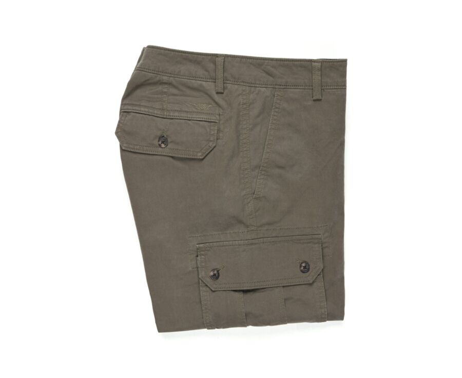 Dark Taupe Cargo Shorts - CORBEN