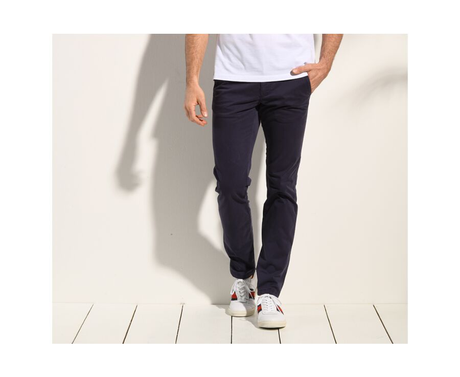Navy Chino trousers for men - KEATON