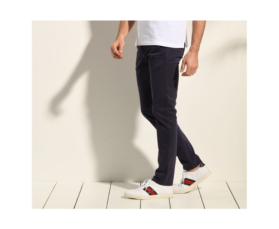 Navy Chino trousers for men - KEATON