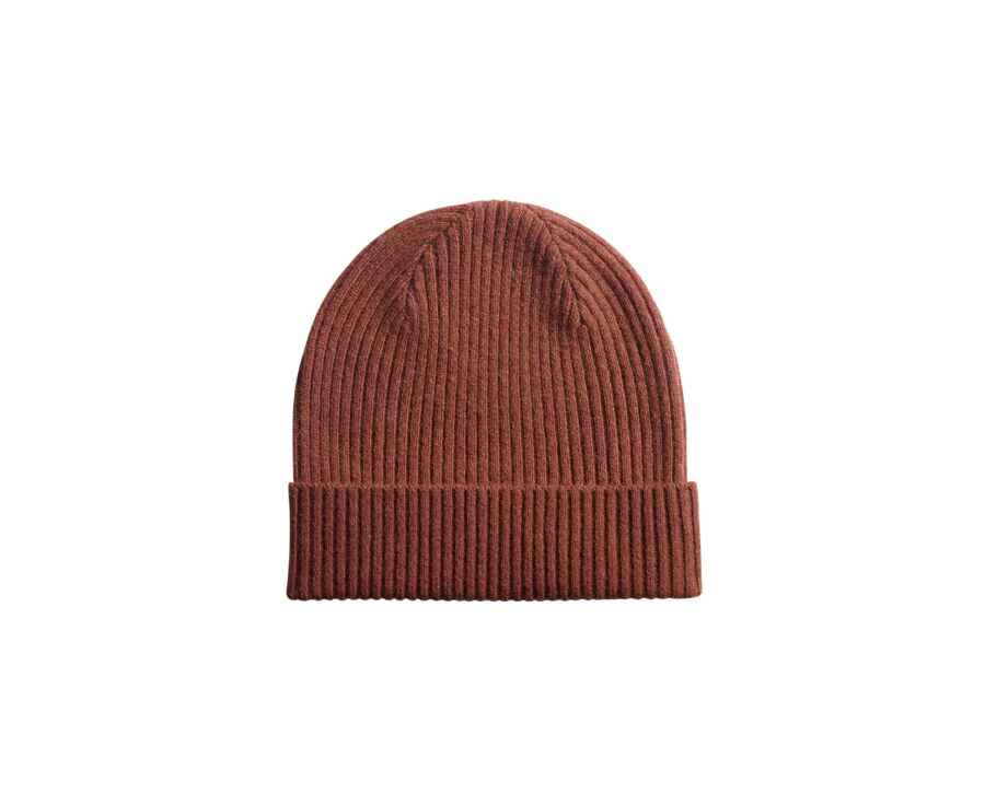 Spice Melange Hazelnut Wool Beanie Hat - BENNETH