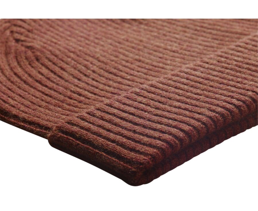 Spice Melange Hazelnut Wool Beanie Hat - BENNETH