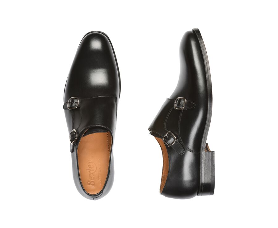 Black double Buckle Shoes - CHIGWELL