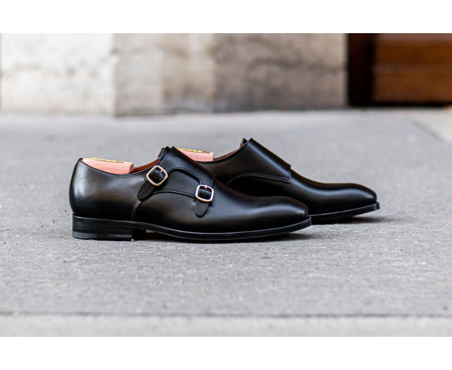 Black double Buckle Shoes - CHIGWELL