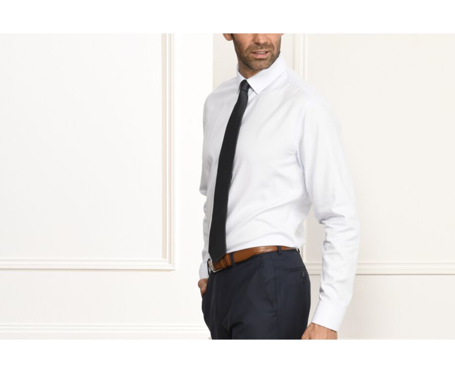 White woven poplin Cotton shirt  - FIACRE