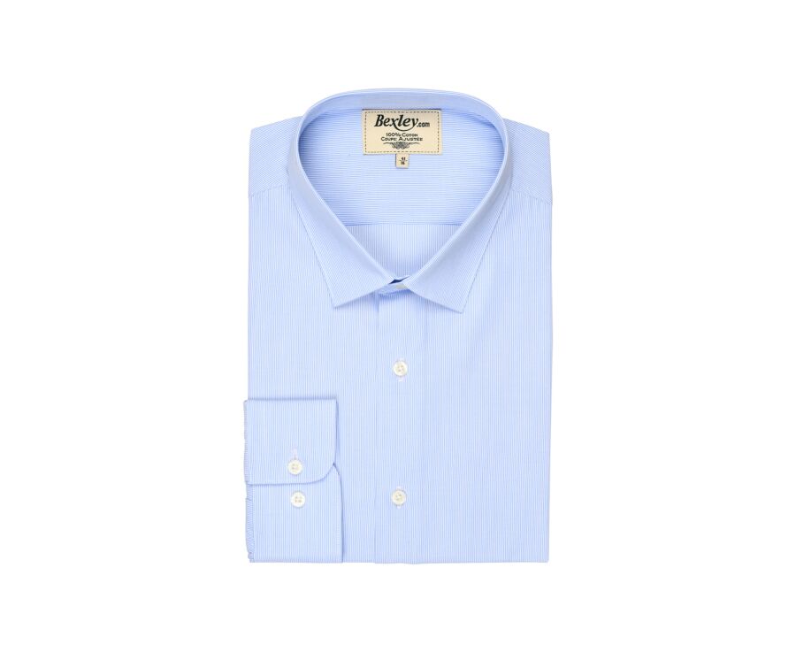 White shirt with blue stripes - ANSELME