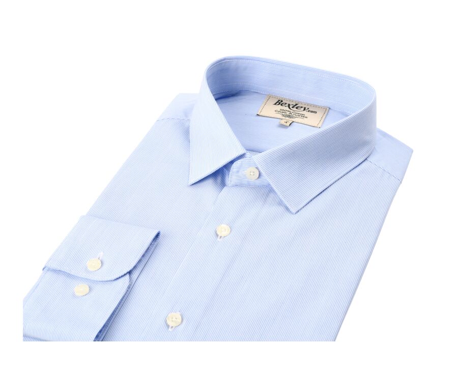White shirt with blue stripes - ANSELME