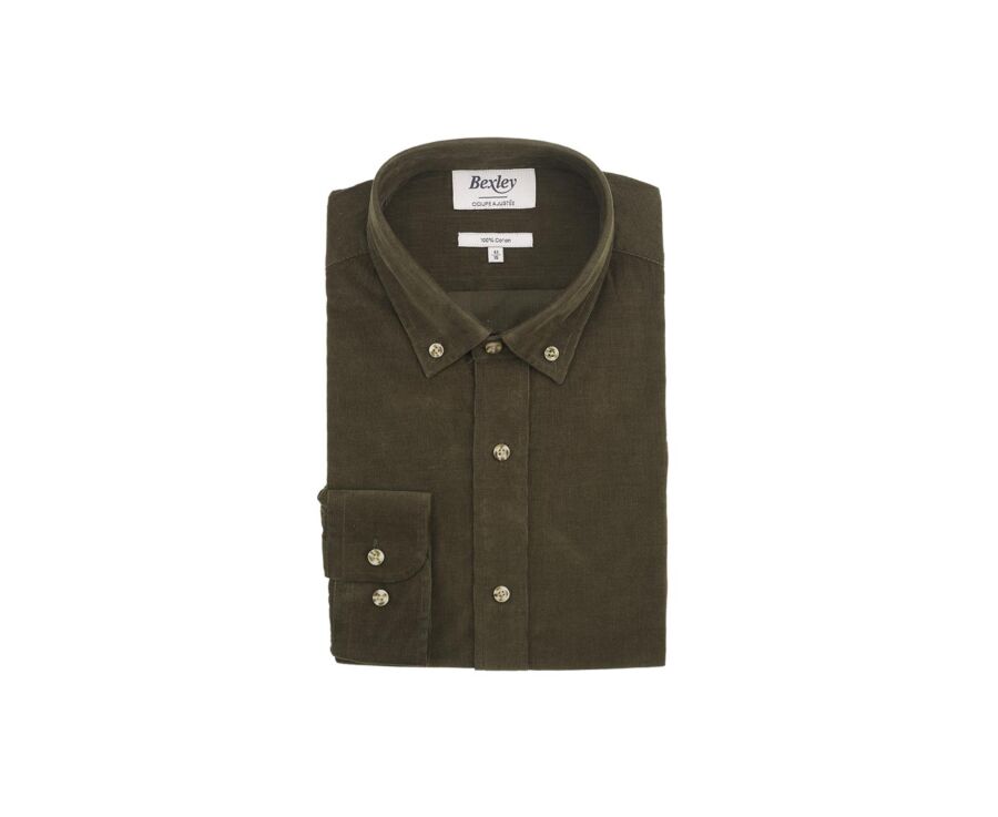 Khaki Corduroy shirt - WAYNE