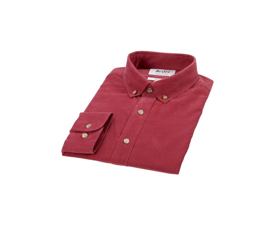 Dark Coral Corduroy shirt - WAYNE