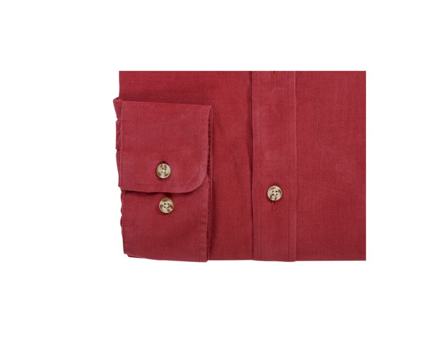 Dark Coral Corduroy shirt - WAYNE