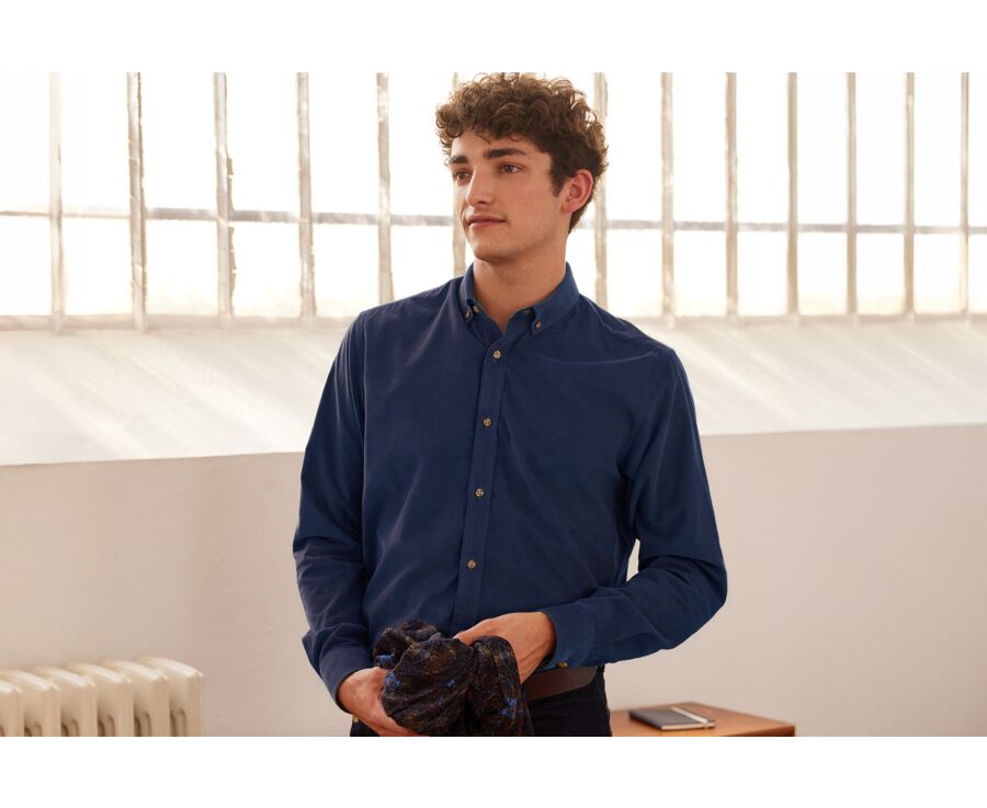 Indigo Corduroy shirt - WAYNE