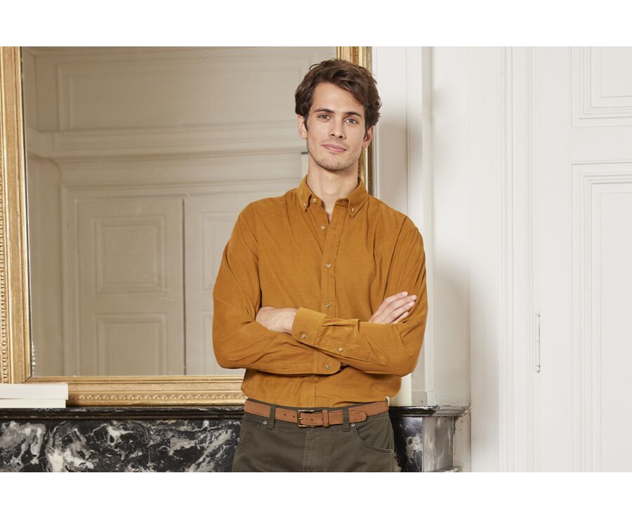 Caramel Corduroy shirt - WAYNE
