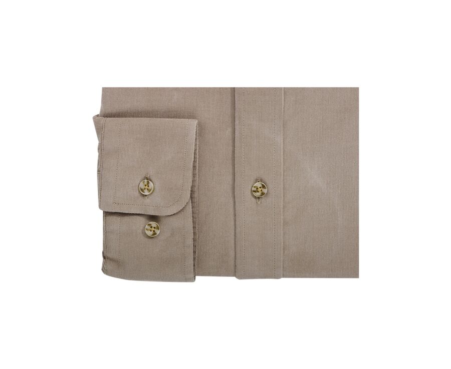 Taupe Clair Corduroy shirt - WAYNE