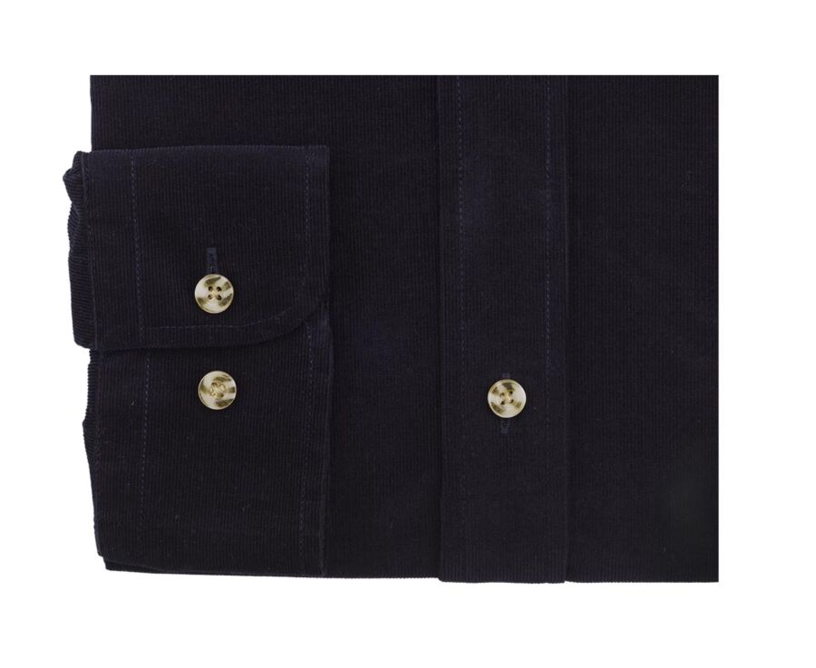 Navy Velvet shirt - WAYNE