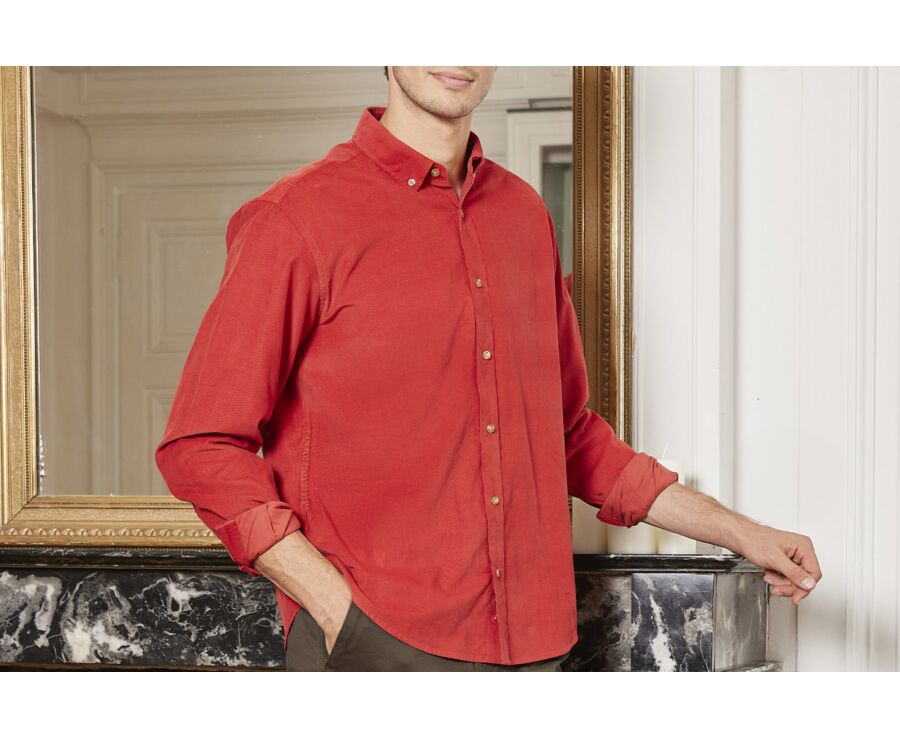 Red Fire Corduroy shirt - WAYNE