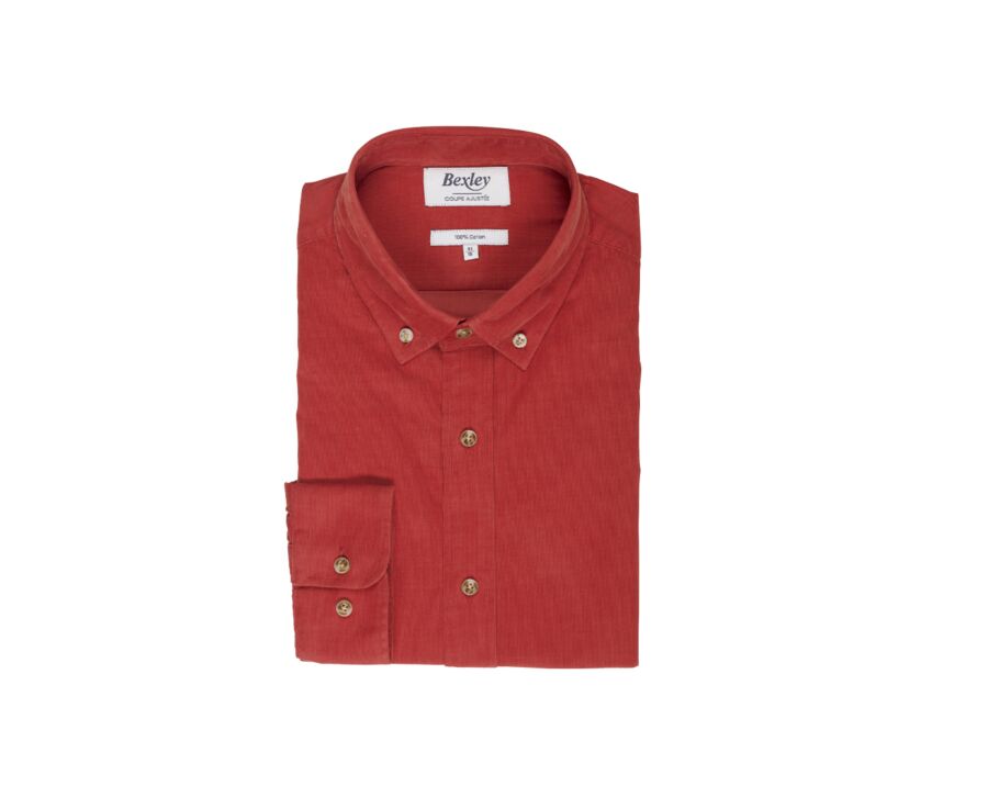 Red Fire Corduroy shirt - WAYNE