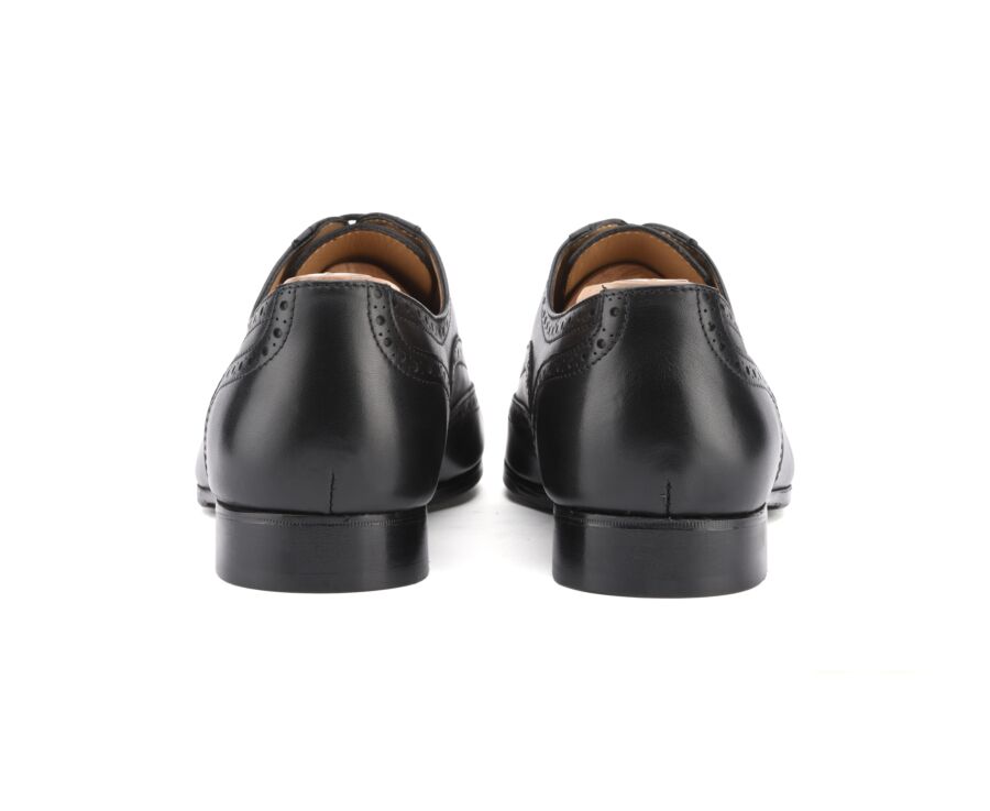 Black Oxford shoes Leather outsole with rubber pad Surrey Patin