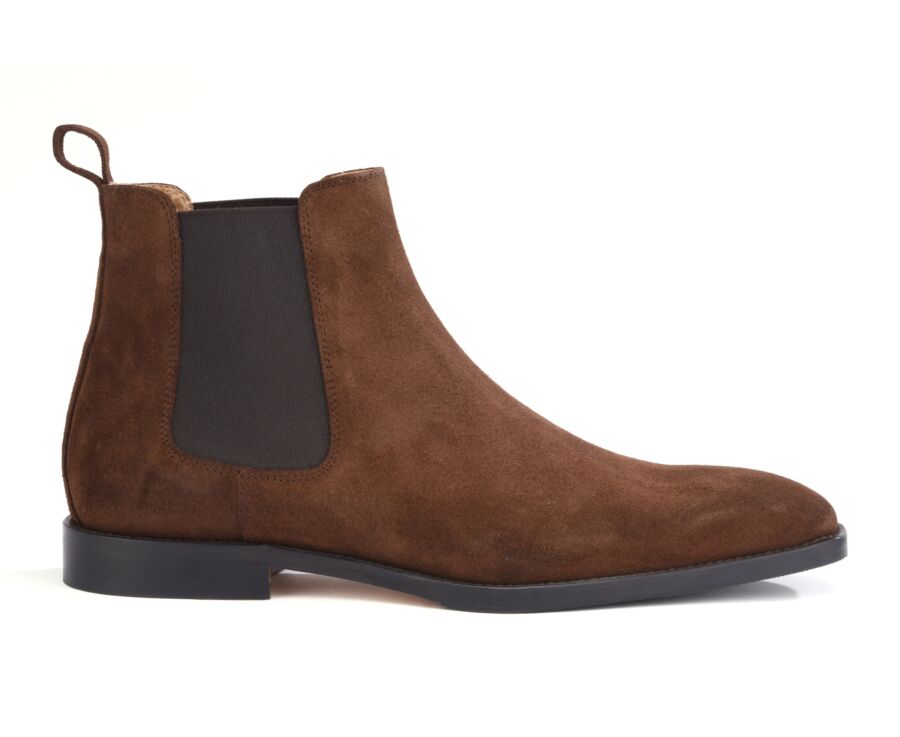 Havana Suede Leather Chelsea Boots Bergen Patin Bexley