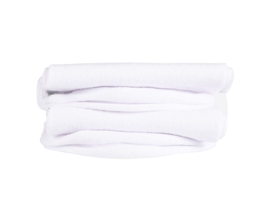 White Cotton Low Cut Socks for Men