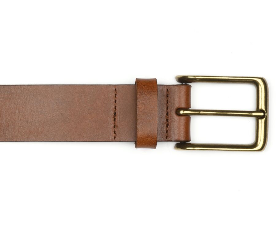 Men's Patina Chestnut Leather Belt - WESTWOOD II