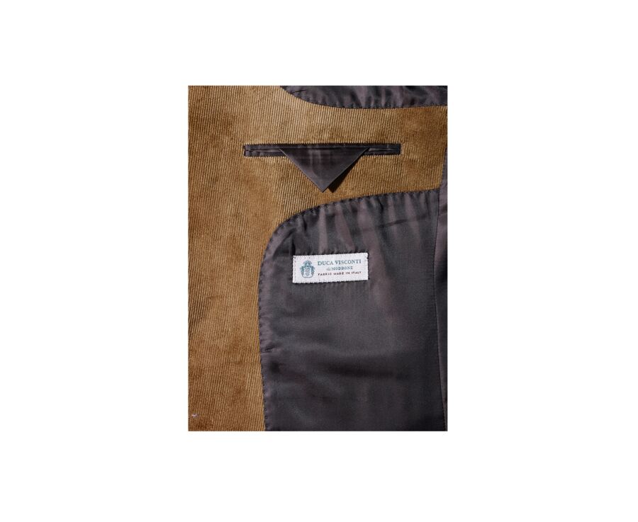 Men's Camel Suit Blazer - LÉONTILDE