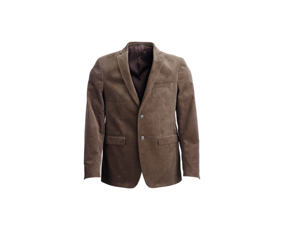 Men's Dark Taupe Suit Blazer - LÉONTILDE