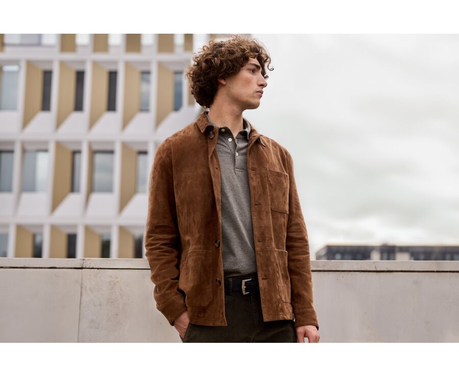 Havana Leather Jacket - FAUSTIN