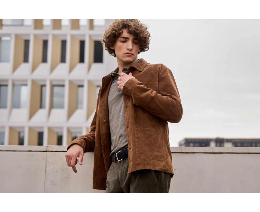 Havana Leather Jacket - FAUSTIN