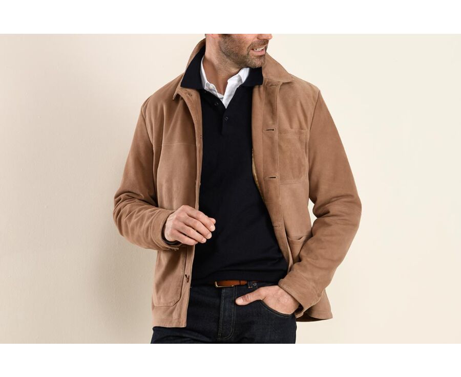 Leather jacket hot sale camel