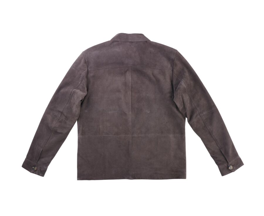 Men's Brown Suede Leather Jacket  - FAUSTIN