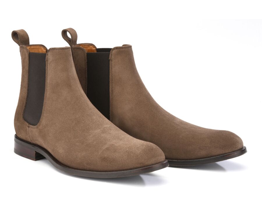 Taupe Suede Chelsea Boots Dawson Ii Gomme Bexley
