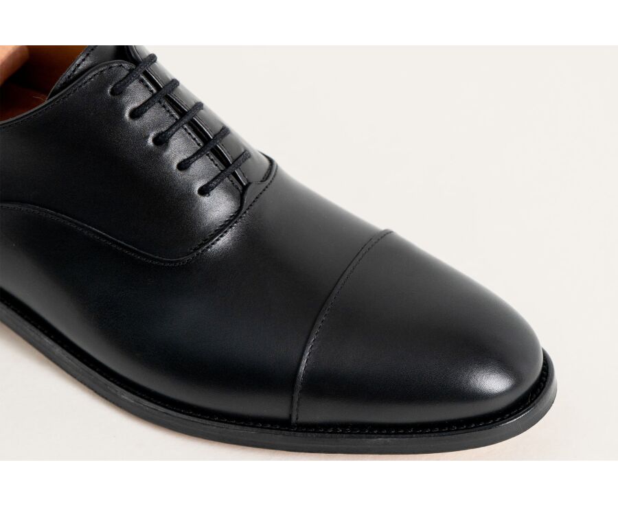 Black Oxford shoes - Leather outsole - WINFORD