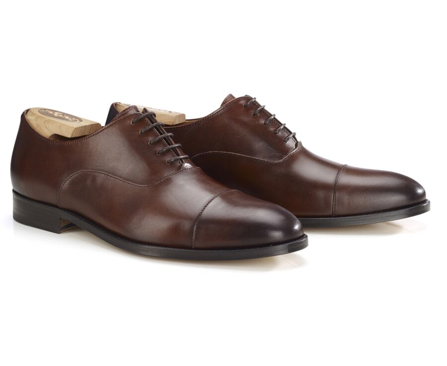 Patina Cognac Men's Oxford shoes - Leather outsole - WINFORD