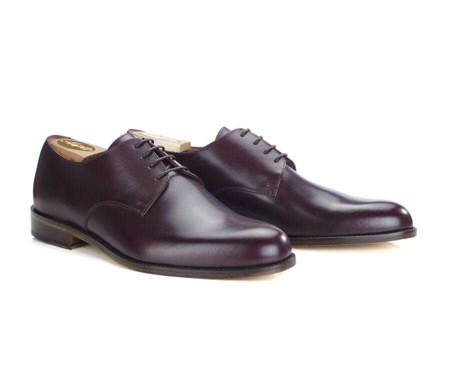 Burgundy Derby Shoes - Leather outsole - DOVER