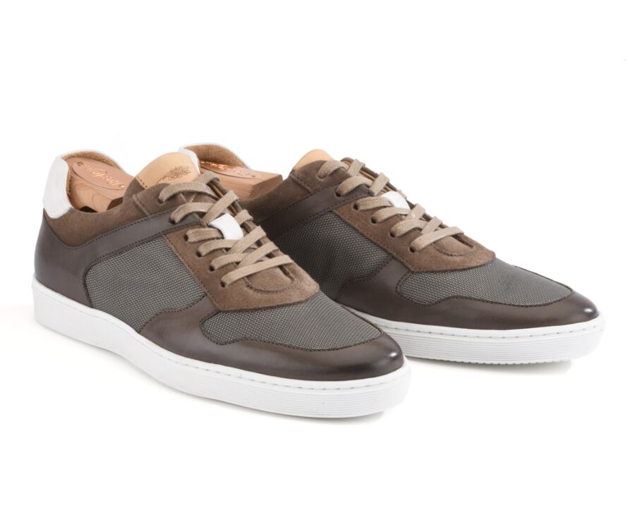 Patina Taupe Men's Trainers - MERIWA